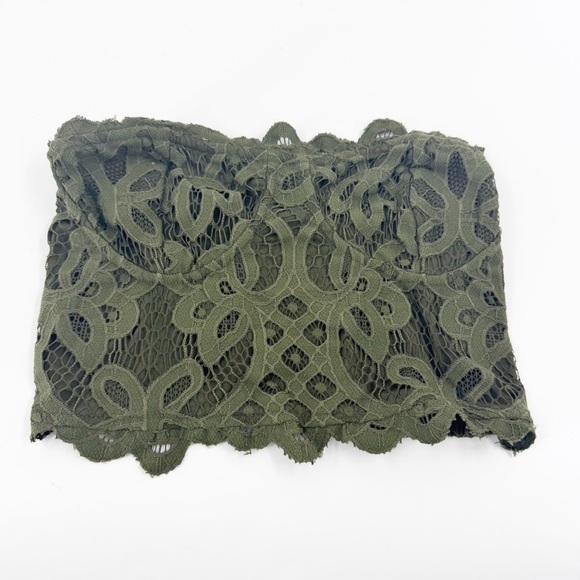 ✅ FREE PEOPLE ONE ADELLA Corset Olive Green Small Bralette SIZE SMALL - Picture 2 of 6